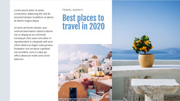 50 Best Places To Travel - Modern Homepage Design