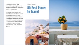 50 Best Places To Travel - Beautiful Html Code