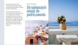 50 Najlepszych Miejsc Do Podróżowania - Projekt Funkcjonalności