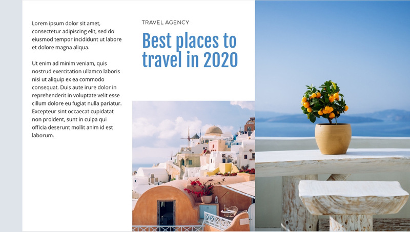 50 Best places to travel Wix Template Alternative