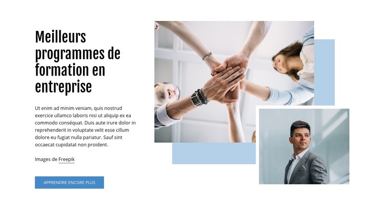 Meilleurs programmes d'entreprise Page de destination