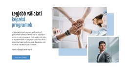 A Legjobb Vállalati Üzleti Programok - Weboldal Sablon
