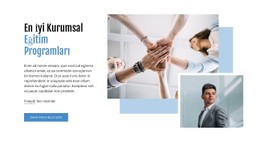 En İyi Kurumsal İşletme Programları Basit CSS Şablonu