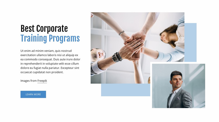 Best Corporate Business Programs Website Mockup
