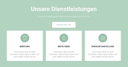 Komfortable Dienstleistungen - Schönes Website-Design