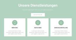 Komfortable Dienstleistungen - Einfache Zielseite
