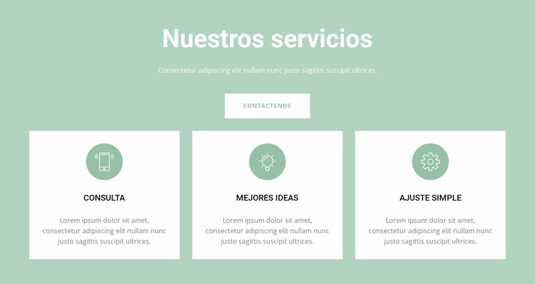 Servicios convenientes Plantilla Joomla