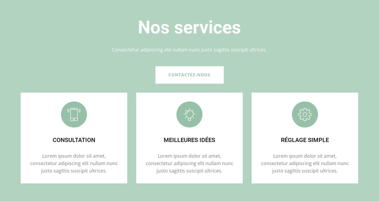 Des services pratiques Thème WordPress