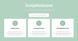 Kényelmes Szolgáltatások - Websablon