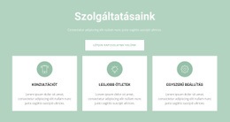 Kényelmes Szolgáltatások - Gyönyörű Weboldal Dizájn