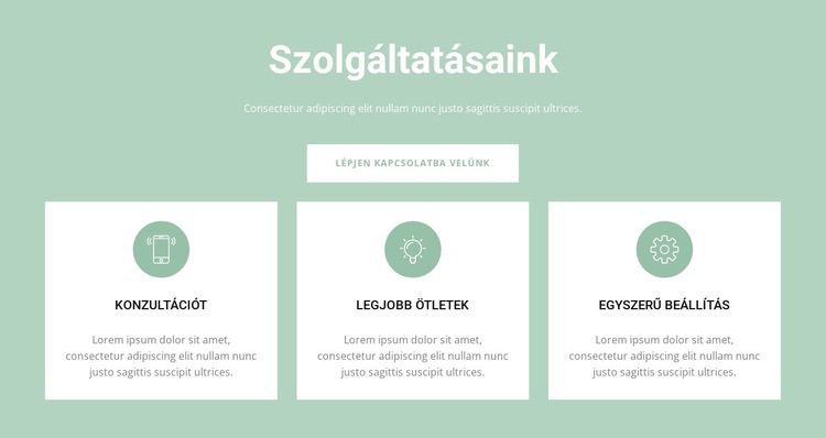 Kényelmes szolgáltatások WordPress Téma