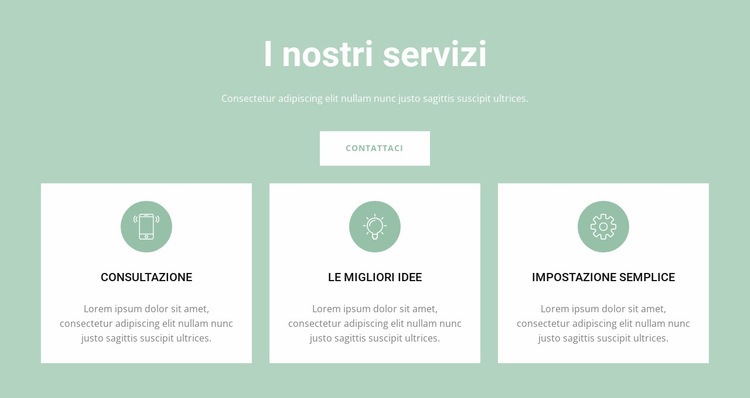 Servizi convenienti Pagina di destinazione