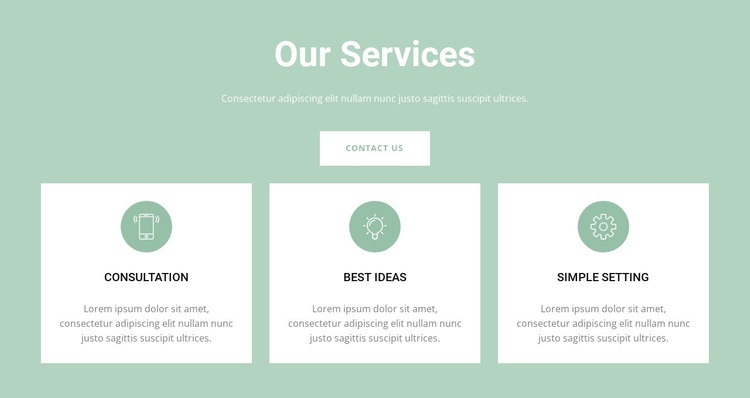 Convenient services Web Page Design