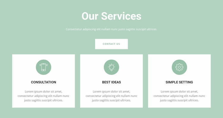 Convenient services Website Mockup