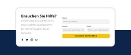 CSS-Rastervorlagenspalte Für Unsere Spezialisten Werden Sich Mit Ihnen In Verbindung Setzen