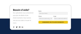 Colonne De Modèle De Grille CSS Pour Nos Spécialistes Vous Contacteront