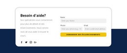 Nos Spécialistes Vous Contacteront : Modèle Moderne D'Une Page