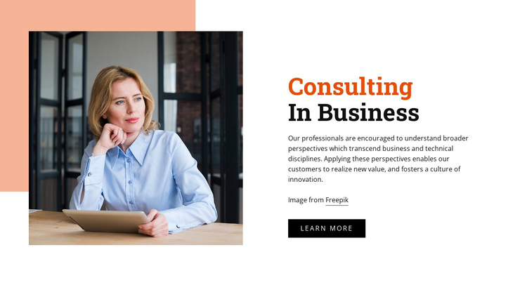 We provide our leadership consulting services  HTML5 Template