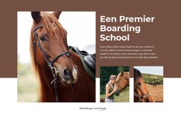 Een Premier Boarding School - Sjabloon Voor Één Pagina