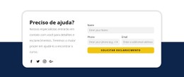 Coluna Do Modelo De Grade CSS Para Nossos Especialistas Entrarão Em Contato Com Você