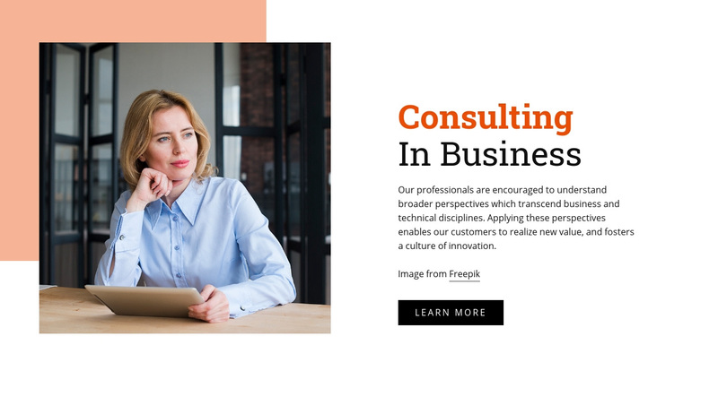 We provide our leadership consulting services  Squarespace Template Alternative
