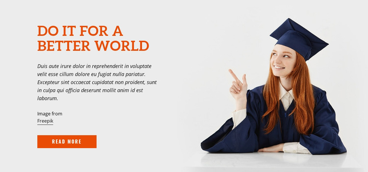 Do It for a Better World HTML5 Template