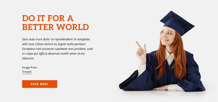 Do It for a Better World Joomla Template