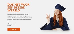 Doe Het Voor Een Betere Wereld - HTML-Paginasjabloon