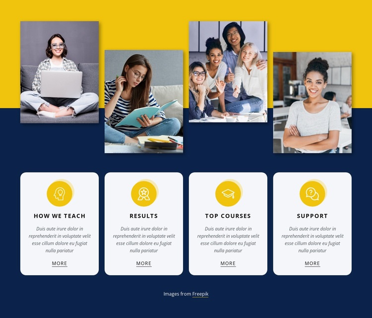 24/7 online learning Squarespace Template Alternative