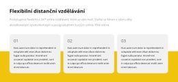 Rozvržení CSS Pro Opakovač Mřížky S Textem