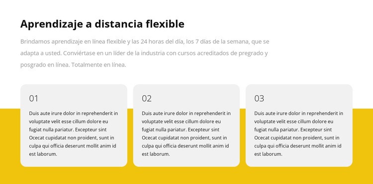 Repetidor de cuadrícula con texto Plantillas de creación de sitios web