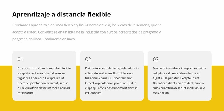 Repetidor de cuadrícula con texto Plantilla HTML5