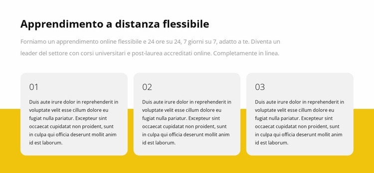 Ripetitore di griglia con testo Modelli di Website Builder