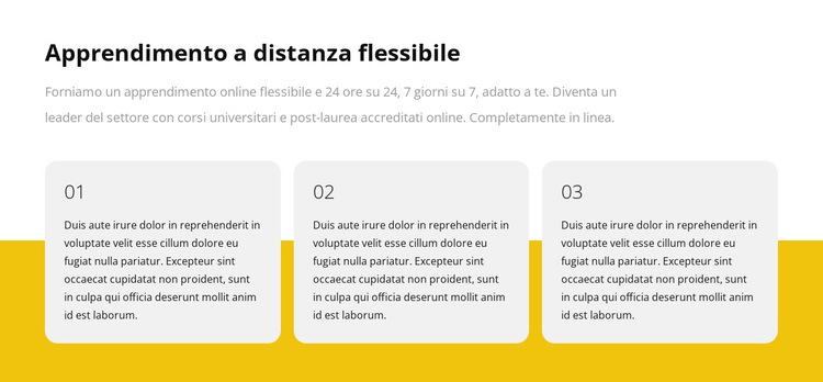 Ripetitore di griglia con testo Modello di sito Web