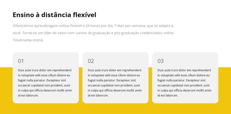 Repetidor de grade com texto Template CSS