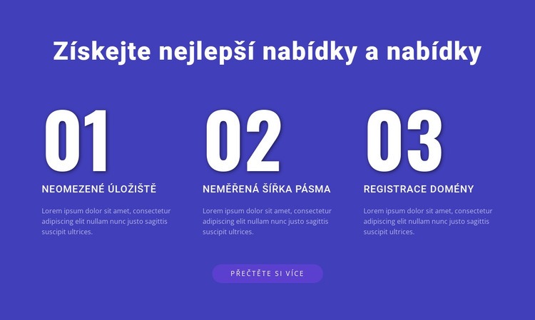 Náš webhosting Šablona HTML