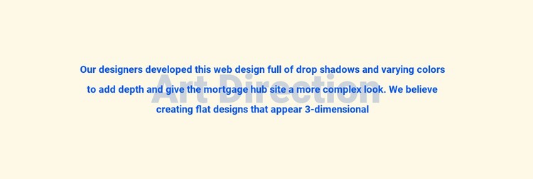 About art direction CSS Template