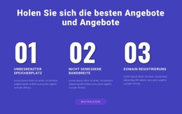 Site-Vorlage Für Unser Webhosting