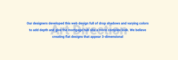 About art direction Homepage Design