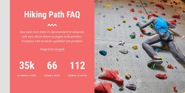 Hiking Path Faq - Responsive Html Code