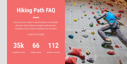 Hiking Path Faq - HTML Web Page Builder