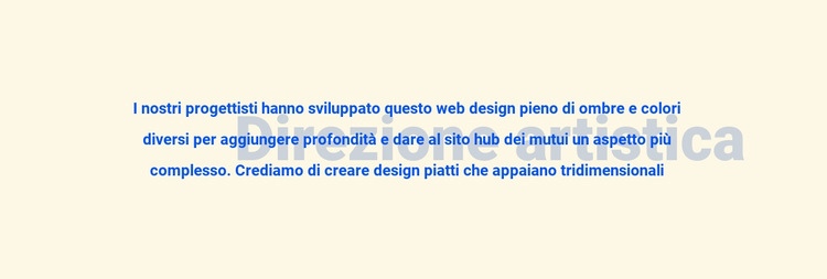 A proposito di direzione artistica Costruttore di siti web HTML