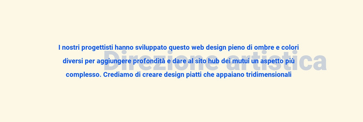 A proposito di direzione artistica Modello Joomla