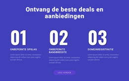 HTML-Landing Voor Onze Webhosting