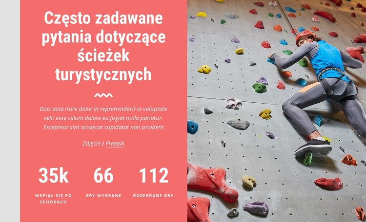 Często zadawane pytania dotyczące ścieżek pieszych Szablon CSS