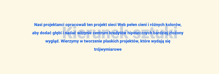 O kierunku artystycznym Szablon witryny sieci Web