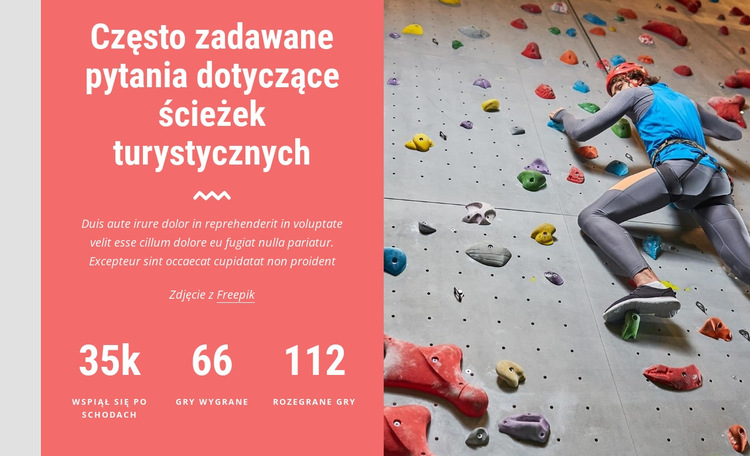 Często zadawane pytania dotyczące ścieżek pieszych Szablon witryny sieci Web