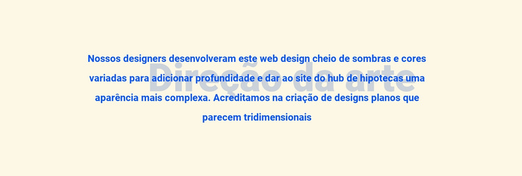 Sobre direção de arte Modelo de site