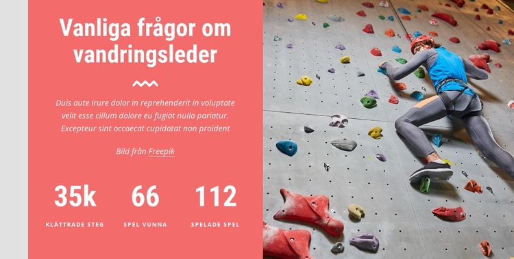 Vandringsvägar faq Mall