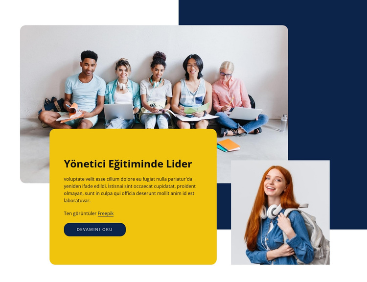 Yönetici eğitimi WordPress Teması